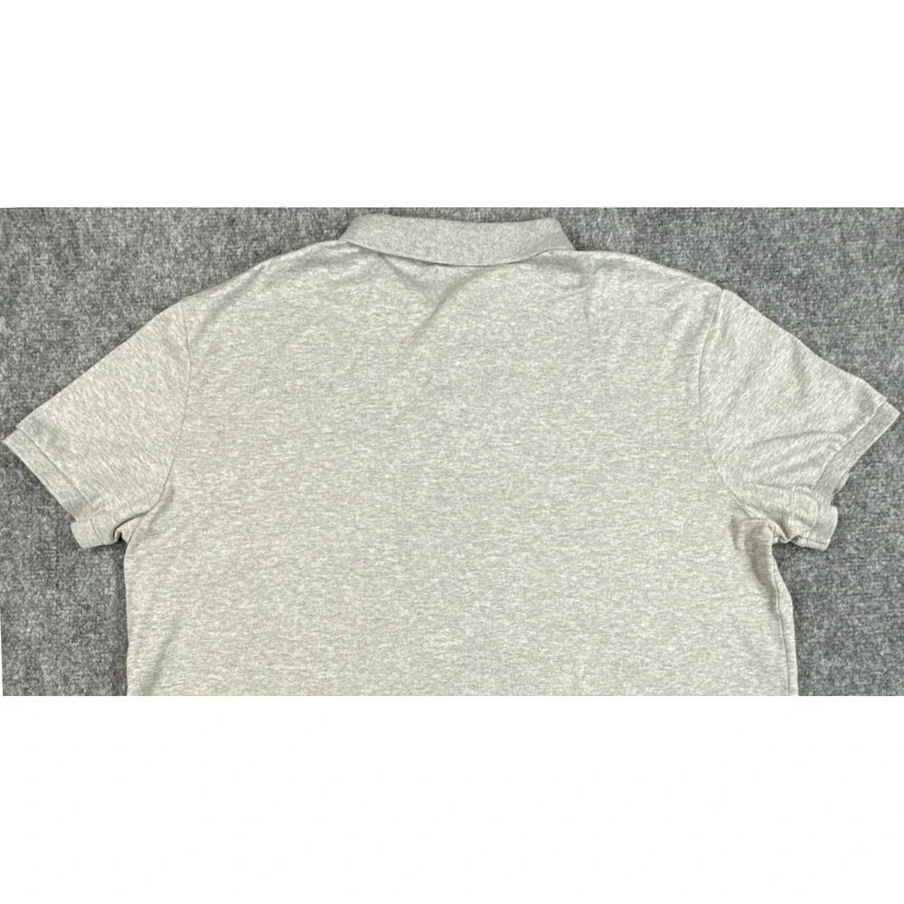 Polo Ralph Lauren Mens Gray Pima Soft Touch Short Sleeve Polo Shirt Large